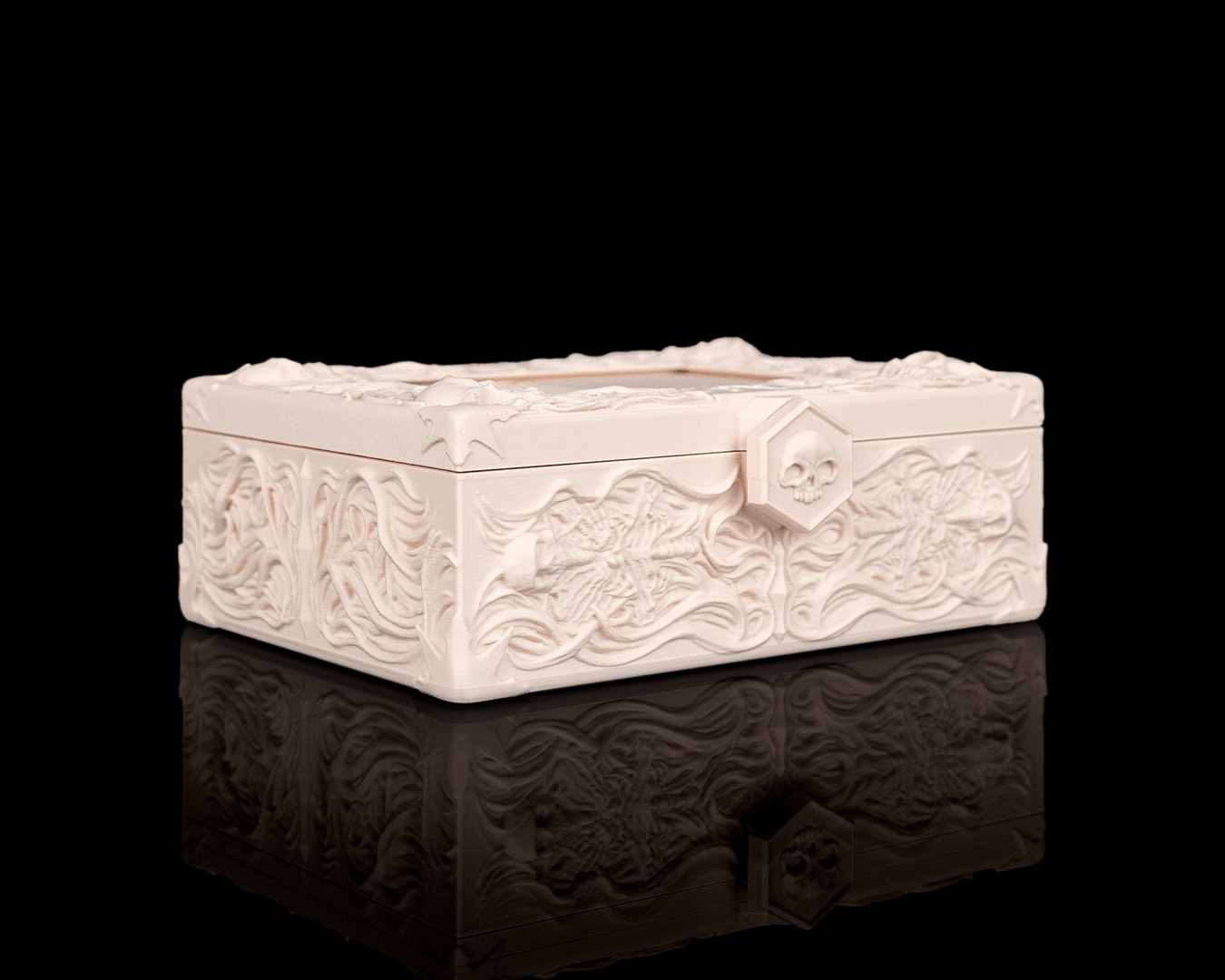 Bone Carving Deck Box — MTG Commander