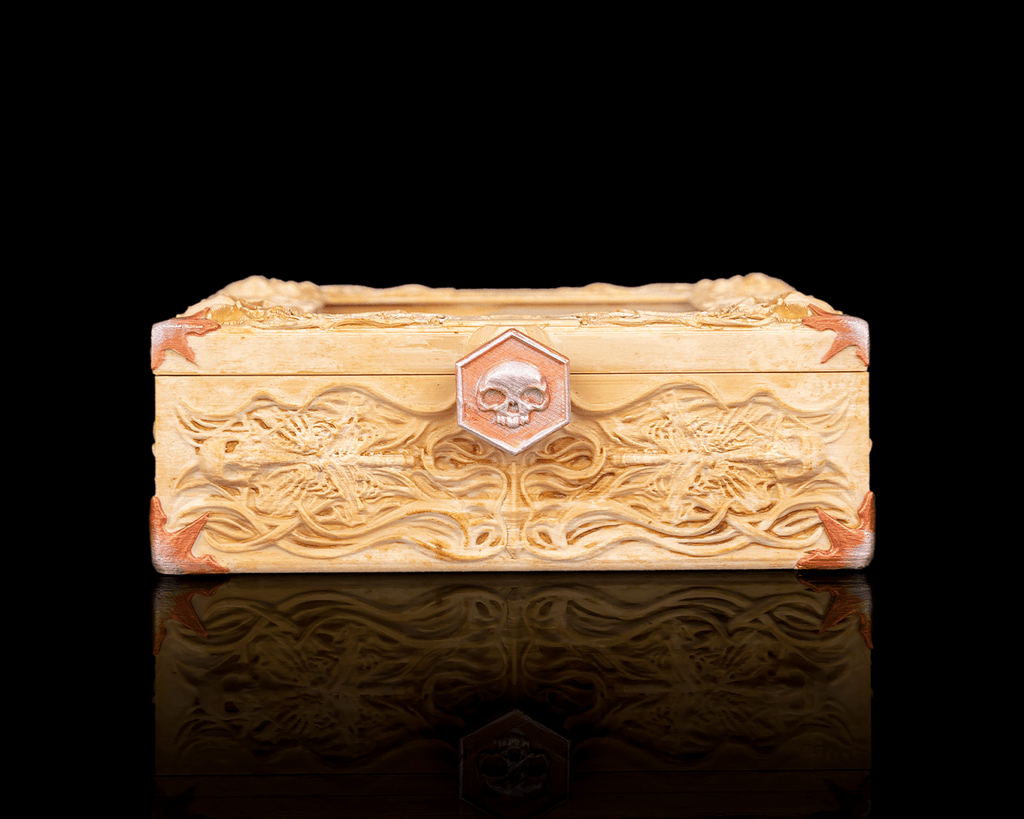 Bone Carving Deck Box — MTG Commander