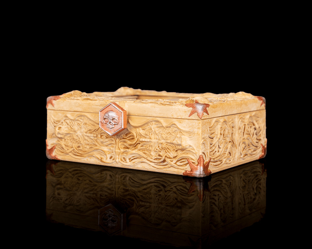 Bone Carving Deck Box — MTG Commander