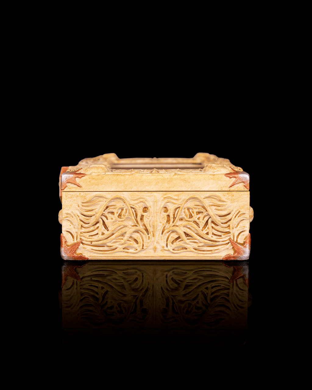 Bone Carving Deck Box — MTG Commander