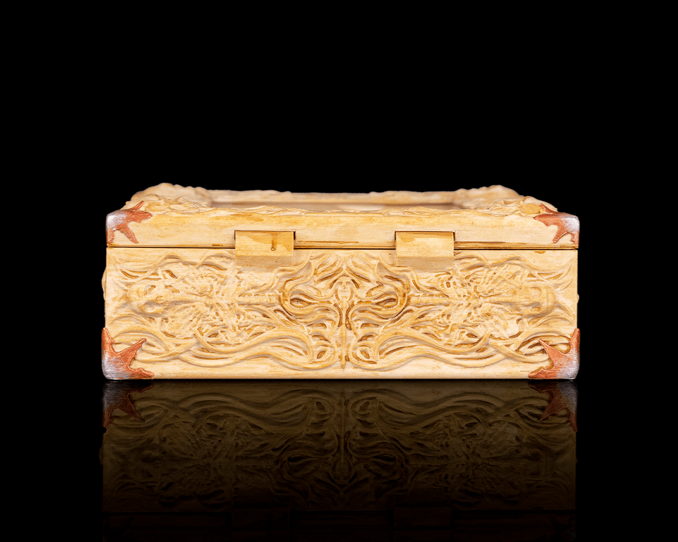Bone Carving Deck Box — MTG Commander