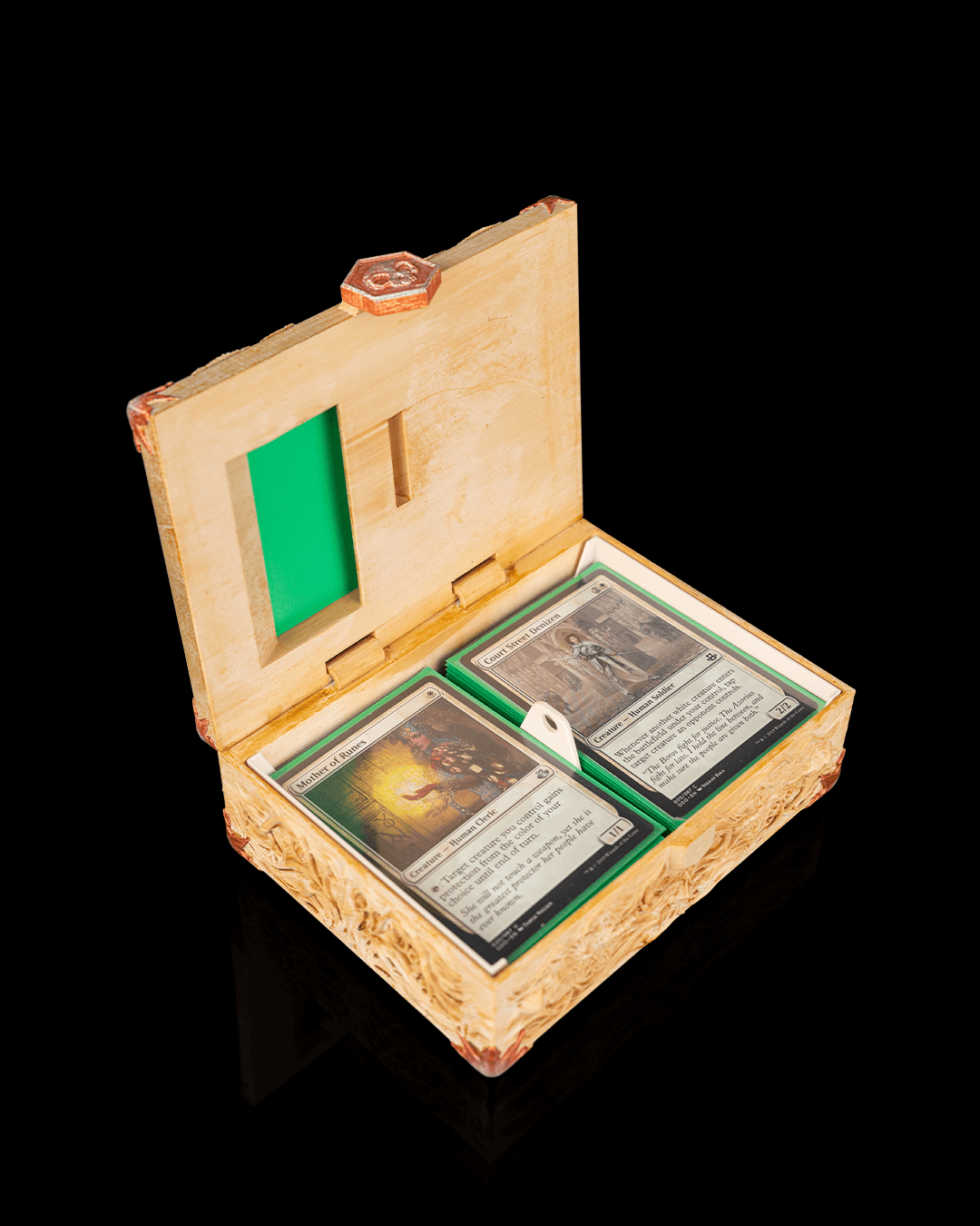 Bone Carving Deck Box — MTG Commander