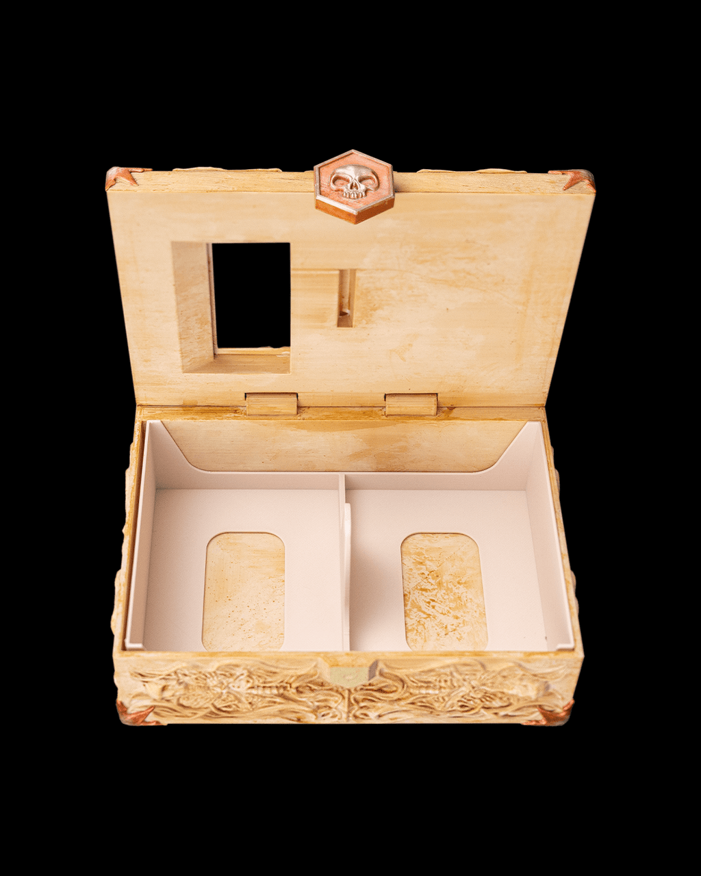 Bone Carving Deck Box — MTG Commander