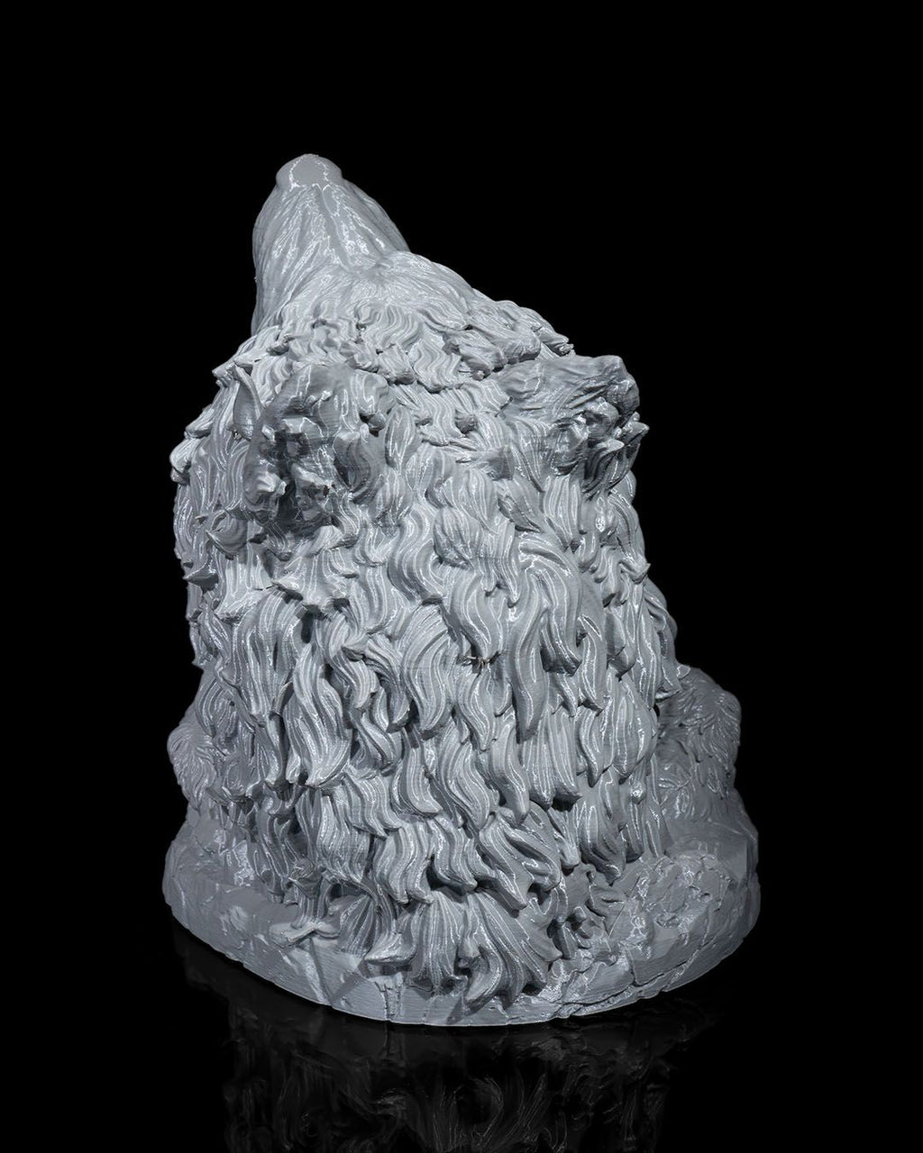 Frostfang Dire Wolf — 3D Printed Dice Tower